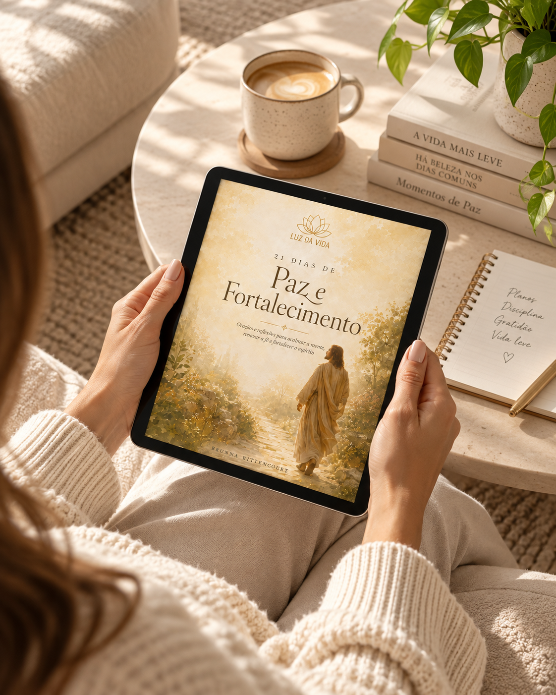 E-book no tablet em um momento tranquilo de leitura